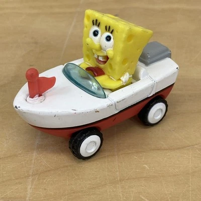 SpongeBob Squarepants Bikini Bottom Boat Diecast Car Viacom Mattel 2004 - Image 1 of 4
