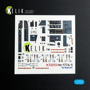 Calcomanías 3D interiores He-177A-5 (para kit modelo Revell) escala 1:72 KeliK K72213 - Imagen 1 de 8