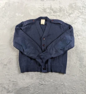 Vintage Military Equipment Corp Pullover Herren 36R USAF Strickjacke Ellenbogenaufnäher Wollmischung - Bild 1 von 22
