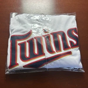 Authentic Majestic Cool Base Twins Torii Hunter 48 Retro Home Jersey Large - Bild 1 von 4