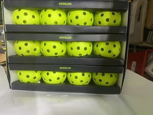12 Outdoor Pickleball Bälle. Standard 40 Löcher Kugel erfüllt USAPA Standard - Bild 1 von 4