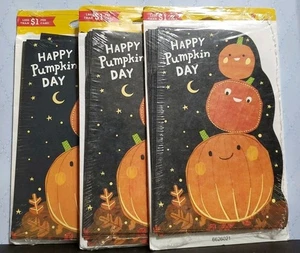 Lot 18 American Greetings Happy Pumpkin Day Greeting Cards New 3 Packages Of 6 - Picture 1 of 3