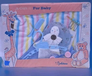 VTG Styletown BABY Gift Set TOY rattle blanket bib Cannon terry Cloth 9 Pc MCM - Picture 1 of 10