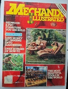  Mechanix Illustrated Mar 1981 Build Redwood Furniture, Beautiful Tools - Bild 1 von 2