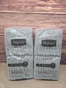 44 Count Depend Fresh Protection Adult Incontinence Underwear for Men XXL - Picture 1 of 4