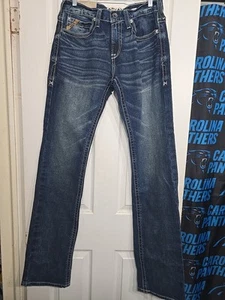 Ariat Mens M7 Slim Fit Straight Leg Jeans Size 32/38 (NEW) Read Description  - Picture 1 of 13