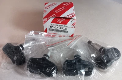 OEM 4X 42607-33021 TPMS PMV-107J FOR TOYOTA LEXUS TIRE PRESSURE MONITOR SENSOR - Image 1 of 4