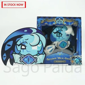 COOKIE RUN KINGDOM SHADOW MILK COOKIE Plush Doll + Hand Fan + Keychain *READ* - Picture 1 of 20