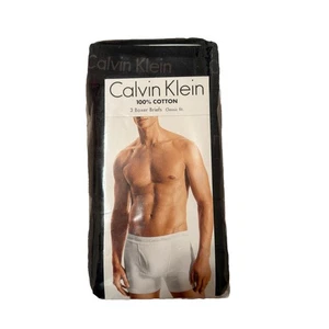 Calvin Klein 3 Boxershorts Classic Fit XL Schwarz Grau Blau Baumwolle KOSTENLOSER VERSAND - Bild 1 von 1