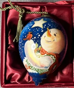 Ne'Qwa Art Christmas Glas Ornament, Frosty Magic, Dona Gelsinger, 271, COA - Picture 1 of 10