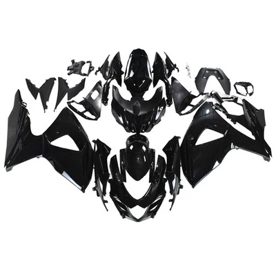 Kit de carenado negro FSMA para GSXR1000 2009-2016 carrocería de inyección ABS con pernos Foto 1 de 4