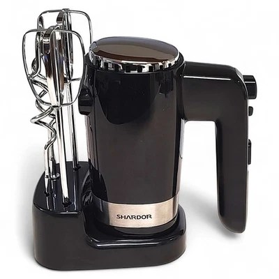 (Video) SHARDOR Hand Mixer w/ Stand Powerful 5 Speed + Turbo 300W Accessories - Image 1 of 4