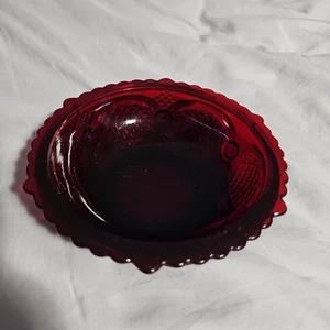 AVON 1876 Cape Cod 5" Dessert Berry Candy Bowl Deep Ruby Red Glass - Picture 1 of 1