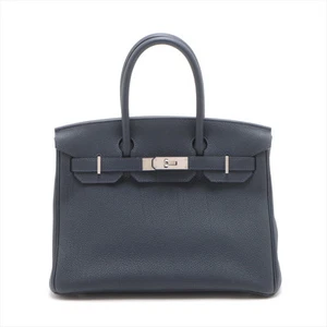 Hermès Birkin 30 Togo Blue nuit Silver Metal Fittings Z: 2021 - Picture 1 of 17