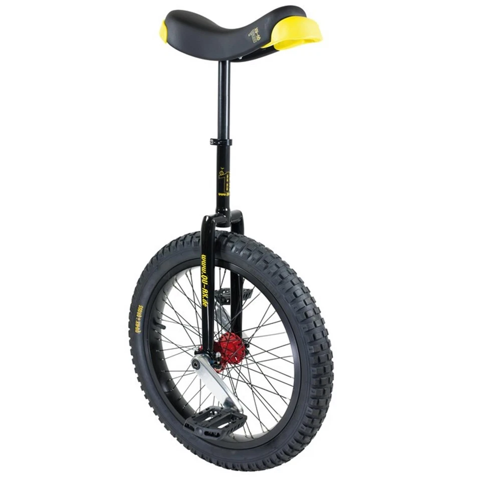 QU-AX Unicycle Muni Starter 20" Black Aluminum Rim Tire Black Art Wheel - Image 1 of 1