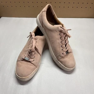 Frye Damenschuhe Größe US 9M rosa Nubukleder niedrige Schnürschuhe marmoriert Turnschuhe - Bild 1 von 18