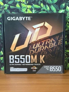 -NEW & IN HAND- GIGABYTE B550M K AM4 AMD B550 Micro-ATX Motherboard - Picture 1 of 2
