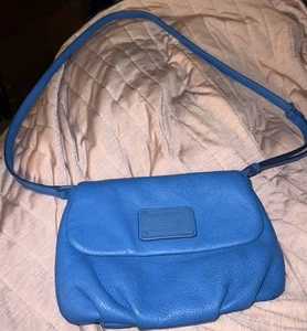 Marc by Marc Jacobs Small Blue Pebbled Leather Crossbody Bag - Picture 1 of 11