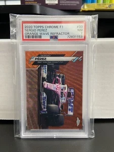 Sergio Perez - 2020 Topps Chrome Formula 1 Orange Wave Refractor #33 PSA 7 /25 - Bild 1 von 1