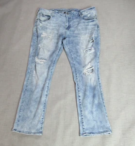American Eagle Jeans Herren 42X32 Blau Skinny Denim Distressed Skater Punk Hip Hop - Bild 1 von 11