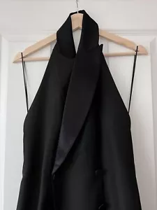 Zara Limited Edition Backless Dress Dress Tuxedo Jacket Dress Size M New - Picture 1 of 5