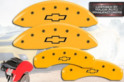 Chevy Silverado 1500 HD 2002-2007 delantero trasero Yl MGP disco de freno cubierta arco Foto 1 de 4