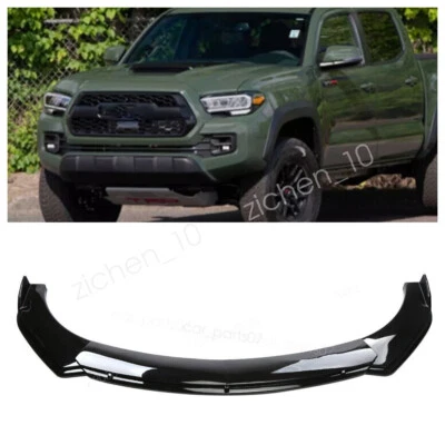 Gloss Black Front Bumper Lip Spoiler Splitter Body Kit For Toyota tacoma US - Imagem 1 de 4