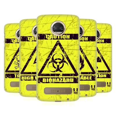 HEAD CASE DESIGNS HAZARD SYMBOLS HARD BACK CASE FOR MOTOROLA PHONES 1 - Image 1 of 4