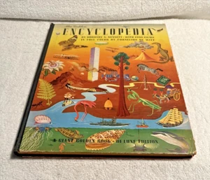The Golden Encyclopedia by Dorothy A Bennett 1946 Giant Golden Book Deluxe 2nd - Picture 1 of 12