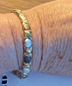 PLATA ESTERLINA .975 - ABRAZOS/BESOS PULSERA JOYERÍA, REGALO - ORO, BRONCE, PLATA - Imagen 1 de 5