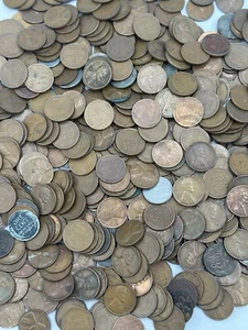 Lot of 500 Mixed Wheat Cents - 500 Count Bag - Unsearched - Picture 1 of 4