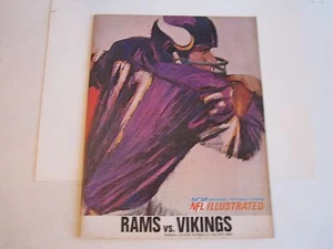 Programa de fútbol americano Rams vs Vikings NFL 1966 - buen estado - ver fotos - bañera M - Imagen 1 de 1