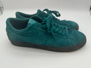 Nike SB Zoom Blazer Mens 13 Low Trainers Shoes Suede Geode Teal 864347-300 - Picture 1 of 7