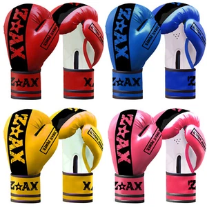 Guantes de Boxeo Junior Niños Cuero Sparring Entrenamiento Saco de Boxeo Guantes 4,6,8 OZ - Imagen 1 de 9