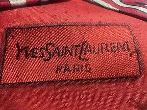 🔴 YSL cravatta seta YVES SAINT LAURENT rossa pura seta - Imagen 1 de 7