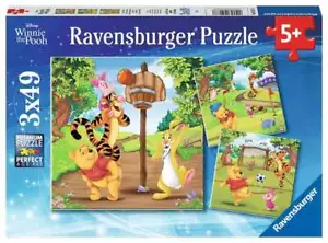 Ravensburger Puzzle 3x49pc - Disney Winnie the Pooh - Sports Day - Picture 1 of 1