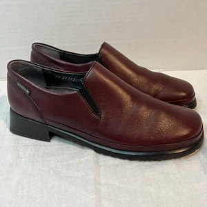 Mephisto Twain Slip-On Loafer Shoe Brown Leather Women 9.5M US Made In Portugal - Picture 1 of 8