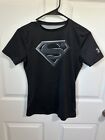 Under Armour Boys Alter Ego Fitted Compression Shirt Superman Black Youth Large