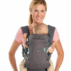 Infantino Flip 4-in-1 Convertible Baby Carrier Backpack Black - Picture 1 of 4