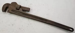 *PV36) Beschädigtes Vintage Firstwerkzeug starr Schwerlast verstellbare Backen Rohrzange 24 - Bild 1 von 15