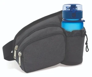 Riñonera ajustable para botellas de agua al aire libre senderismo ciclismo correr soporte de bolsillo - Imagen 1 de 2