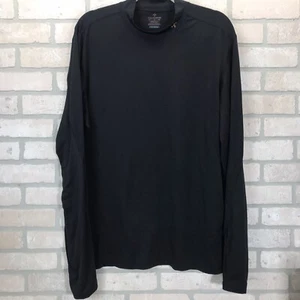 TOMMIE COPPER Cool Copper Men’s XL Black Long Sleeve Mock-Neck Active Shirt - Picture 1 of 10