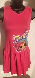 LOL Surprise-Girl's 'Art is Life' pink sleeveless sundress size 6/6x - Picture 1 of 6