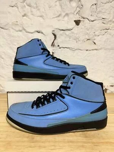 Air Jordan 2 Retro QF University Blue Mens Size 13 Pre-owned Sneakers 395709-401 - Picture 1 of 7