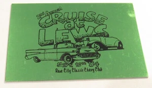 Cruise at Lew's Rose City 1984, O Chevys Car Club placa tablero emblema - Imagen 1 de 1