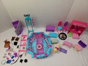 Barbie Möbel Zubehör Set, Billardstühle Tisch BBQ Waschtisch ERSATZ S1 - Bild 1 von 12