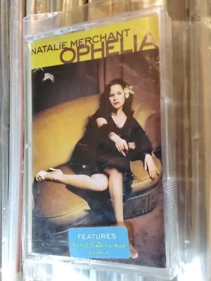 RARE NATALIE MERCHANT OPHELIA 1998 CASSETTE USA EDITION HYPE STICKER SEALED - Image 1 of 4