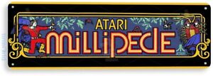 Millipede Arcade Sign, Classic Arcade Game Marquee, Game Room Blaszany znak B729