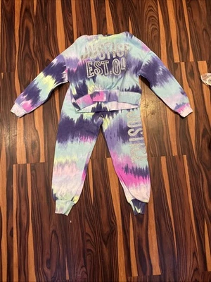 Sudadera Justice para niñas XS (5-6) colorido tinte Foto 1 de 4