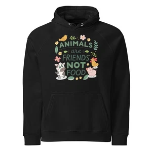 💚 Sudadera con capucha unisex Eco Raglán - Para amantes de los animales y activistas veganos 🌱🐾 - Imagen 1 de 13